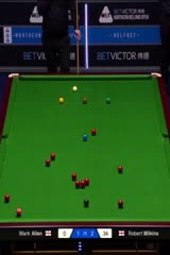 2025斯诺克北爱尔兰公开赛64进32马克·艾伦4-3罗伯特·米尔金斯20251021