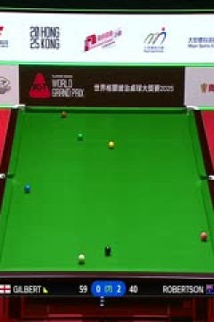 斯诺克世界大奖赛16进8大卫·吉尔伯特1-4尼尔·罗伯逊20250306