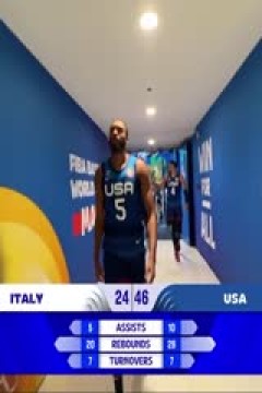 男篮世界杯 意大利VS美国 20230905(陈广锐、苏坤雄)