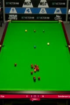 斯诺克威尔士公开赛32进16吴宜泽2-4林杉峰20250213