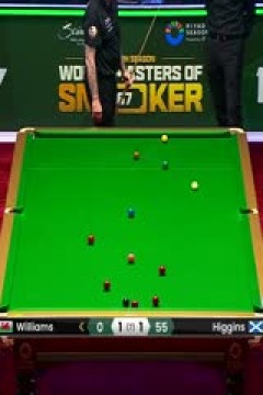 2024斯诺克利雅得世界大师赛马克·威廉姆斯2-4希金斯20240304