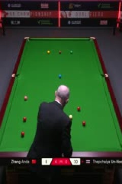 斯诺克英锦赛资格赛晋级轮张安达6-4塔猜亚·乌努20251128