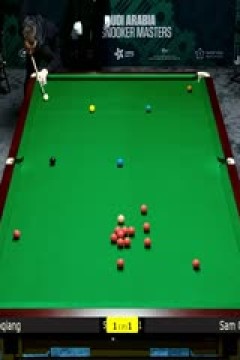 2025斯诺克沙特大师赛第三轮(80进48)贺国强1-4山姆·克雷吉20250811