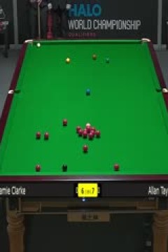 斯诺克世锦赛资格赛96进64杰米·克拉克8-10阿兰·泰勒(第二阶段)20250411