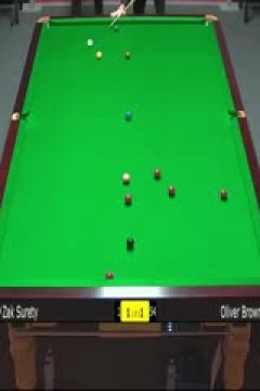 斯诺克扎克·苏尔蒂1-4奥利弗·布朗20230908