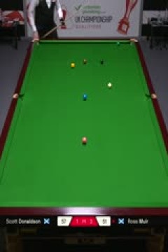 斯诺克英锦赛资格赛第二轮112进80斯科特·唐纳森6-5罗斯·缪尔20251124