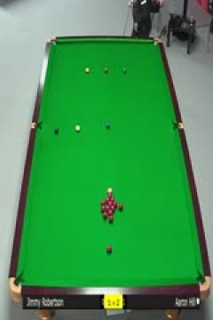 斯诺克德国大师赛32进16吉米·罗伯逊1-5亚伦·希尔20250130