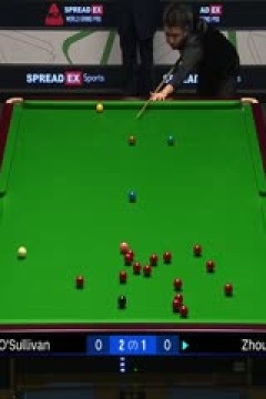 2024斯诺克世界大奖赛周跃龙3-4罗尼·奥沙利文20240118