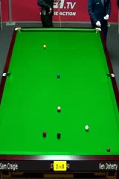 2024斯诺克世界公开赛资格赛山姆·克雷吉5-0肯·达赫迪20240123