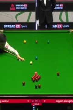 2024斯诺克世界大奖赛诺庞·桑坎姆1-4丁俊晖20240118