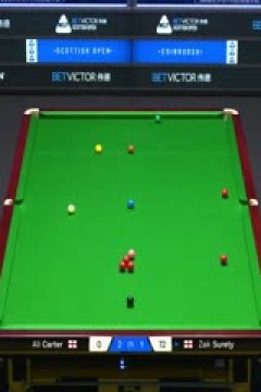 斯诺克苏格兰公开赛第一轮64进32阿里·卡特2-4扎克·舒尔第20251216