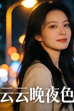 云云晚夜色背景